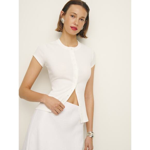 Reformation Raelynn Knit Top - M - Picture 1 of 4